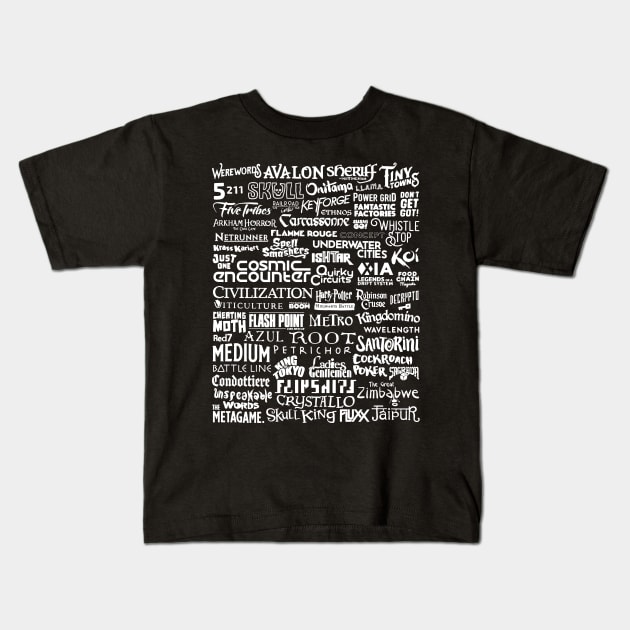 Ultimate Board Gamer Kids T-Shirt by polliadesign